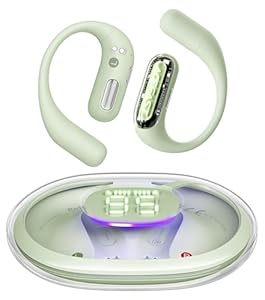 ACEFAST ACEFIT Pro オープンイヤー イヤホン LEDライト Bluetooth 5.4 完全ワイヤレス ランニング スポーツ用 グリーン