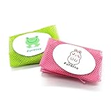 ダブル吸引カラフルHangingストレージバッグBath Toyメッシュネットバッグ、4のパック
