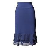 Peekaboo-Chic SKIRT レディース US サイズ: XX-Large Plus カラー: ブルー