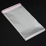 100pcs 10 * 20CM自己接着シールクリア透明OPP包装ビニール袋