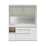 パモウナ 食器棚IK 【幅160×奥行50×高さ206cm】 IKL-1600R パールホワイト