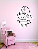 Peppa Pig Decals Wall Decor Kids Girls Bedroom Room Art Stickers Sticker Vinyl Cartoon Pepper Pigs 2