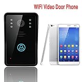 スマートフォン＆タブレット用スマートWiFiビデオドアベル、ワイヤレスビデオドアホン、IP Wi-Fiカメラ