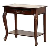 クロシオ コモ コンピューターデスク 幅76cm ブラウン アンティーク調