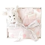 Little Giraffe リトルジラフ 【BabyRose限定】 シェニール BOX入りギフト3点セット ピンク lg0401-03