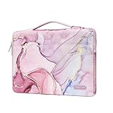 MOSISO 360保護 ラップトップスリーブバッグ、対応機種 MacBook Air 13インチ M4 A3240 M3 A3113 M2 A2681 M1 A2337 A2179 A1932 2025-2018/Pro 13 M2 M1 A2338 A1706 A1708、荷物ストラップ付き マーブル MO-MBH216