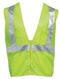 Liberty HiVizGard Polyester All Mesh Fabric Class 2 Safety Vest with 2 Wide Silver Reflective Stripe