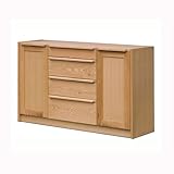 大川家具 岡製作所 キッチン収納 アンリ 140cm幅 ナチュラル 161111