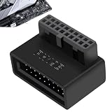 マザーボードアダプター - 19/20ピンアダプター | マザーボード内部コネクター | Lターンライトアングルソケット | 直角USB 3.0アダプター | ケーブルコネクタ延長USBアダプター | フロント
