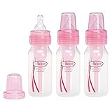 Dr. Brown's Baby Bottles - Pink Bottles 4 Oz. 3 Pack by Dr. Brown's [並行輸入品]