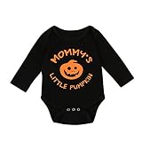 杜屋トヤ　モンクレール　新生児服　ハロウィーンマスク　ハロウィン　男の子　女の子　赤ちゃん　文字　カボチャ　ブラック長袖ロンパース　かわいいプリント洋式秋服　秋　冬　万聖節　ハロウィン祭り　セレモニー
