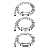 シャワーホース2 M anti-kink Leakproof 304ステンレススチールメッキ交換用シャワーホースパイプソリッド真鍮コネクタと2ワッシャーforヘッドハンドヘルドシャワーBasinまたは