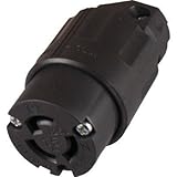 アメリカン電機:アメリカン電機 引掛形 ナイロンコネクタボディ 接地2P15A125V 3114N-L5 型式:3114N-L5
