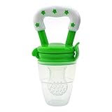 MIOIM 赤ちゃん用 おしゃぶり フードグレード シリコン製 キャップ付き 栄養 野菜 果物 咬み袋 0-3ヶ月用