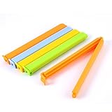 uxcell キッチン フード スナック チップス 保存袋密封クリップ クランプ プラスチック マルチカラー 5個