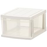 JEJ EMING(エミング)深型ストッカー 1段 ホワイト (1個組)