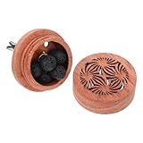 TOVINANNA 1個 車のディフューザー car fragrance カーディフューザー エッセンシャルオイルディフューザー カーズ 車の拡散ウッドディフューザー 家庭用アロマウッド