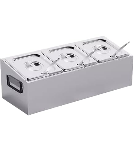Amazon｜BAOSHISHAN 角型キッチンポット 6ヶ入 多段式 調味料入れ