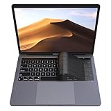 Soonjet プレミアム超薄型キーボードカバープロテクター、タッチバー付きMacBook Pro 13インチと15インチ(2016 2017 2018 2019、Appleモデル番号A1706、A1707、A1989、A1990、A2159)に対応