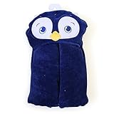 Extra Large 40x30 Velour Hooded Towel, Penguin, Frenchie Mini Couture (centered hood) by Frenchie Mi