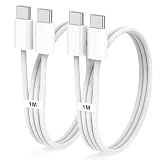 USB Type C 充電ケーブル USB C/Type C to Type C ケーブル 1m 【2本セット】PD対応 超急速充電 USB C to USB C iPhone 15 充電ケーブル 断線防止 iPhone 15 /15 Pro /15 Plus iPad Pro等Type-c機種対応