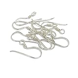 フックピアス 5ペア シルバー925製 縦16mm前後 ハンドメイド 金具 パーツ