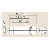 リンナイ　φ100排気部材　FE用【EFS-2】φ100スライド管(23-1546)【EFS2】　給湯器