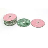 DealMux花崗岩マーブル3000グリット4インチウェットダイヤモンドの研磨パッドピンク10個入り