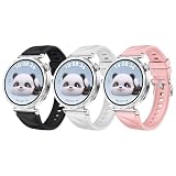 [SUGARJAR] 3本セット ストラップ HUAWEI Watch GT 5/4 41mm、Watch GT 5 Pro 42mm対応 19MM スポーツシリコンストラップ 女性と男性用