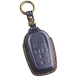新型 VOXY 90系 キーケース ノア 90系 キーカバー アルファード ヴェルファイア 40系 トヨタ 本革 2023年 最新アクセサリー パーツ (3D高級(5ボタン）, ネイビー②)