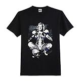 マリリンモンローグラフィックTシャツブラックサッカー( XL )
