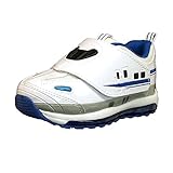[プラレール] PLARAIL TOMY 光るスニーカー N700系 運動靴/ベルクロ/マジックベルト キッズ (17cm, 16171【ホワイト】)