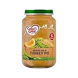 ステージ2のJarエンドウ＆七面鳥パイ200グラム (Cow & Gate) (x 4) - Cow & Gate Stage 2 Jar Peas & Turkey Pie 200g (Pack o