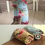 即納(韓国スタイル子供服) 春花柄レギンス子供長ズボン花付きキッズレギンススキニージーンズタイツ 90m 100cm 110cm 120cm 130cm 100,Beige