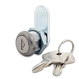 FJM Security MEI-3499AS-KA Dust Shutter Cam Lock with 5/8 Cylinder and Chrome Finish, Keyed Alike by