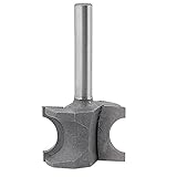 uxcell　ハーフラウンドルータービット　0.63 X 1.27cm　ハーフラウンドビットツール　2フルート　1個入り