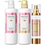 パンテーン エフォートレス シャンプー&トリートメント&洗い流さないトリートメント (480mL+480g+90g) グッドモーニングスムース カプセルヴィタミルク 【セット買い】
