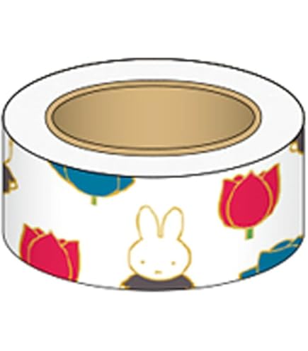 ミッフィー 養生テープ ミッフィー miffy 養生テープ フローラル ホワイト 梱包 デコ 4m
