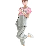 ワンピース レディース 半袖/長袖 マタニティ ママ服 マタニティーワンピース マタニティ服 妊娠 妊娠服 妊婦服 授乳服 カジュアル 大きいサイズ グレー(半袖) L