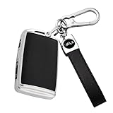 [PIMOHI] 新型マツダ適合 キーケース CX8 CX5 CX30 MX30 CX60 CX-30 CX-8 ロードスター スマートキーケース キーカバー レザー調TPU製 本革キーホルダー キズ防止 (黒金)