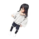 Pojour ベビー服 子供服 女の子セーター 冬 防寒 かわいいブラウス おしゃれ 厚手 暖かい 綿 ベビールームウェア 普段着 カジュアル 旅行 記念日 プレゼント 赤