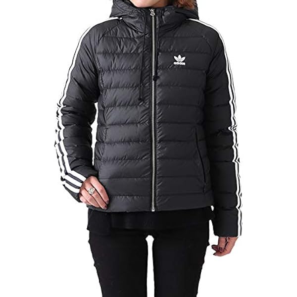 Amazon | adidas アディダスオリジナルス フード付き 3ライン スリム 