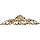 Ekena Millwork onl12 X 03 X 01fral Small Farmingdaleセンターwith Scrolls 12 1/4-Inch x 3 1/4-Inch x 5/8-