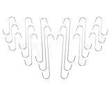 ram-pro究極18pc Assortedサイズクロムスチールs-hook forホームキッチンポットラックHangingツールショップGarden