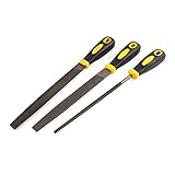 ラウンドフラット長方形ニードルファイル3個をカービング8インチプレシジョン