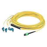 AddOn - Patch cable - MPO/UPC single-mode (F) to LC/UPC single-mode (M) - 3.3 ft - fiber optic - 9 / 125 micron - OS1 - halogen-free - yellow