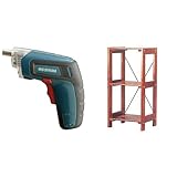 『電動ドライバー 充電式 RD110-G グリーン』と『ラック ウッディラック 幅38.5×奥行35×高さ80cm ブラウン WOR-3308』のセット