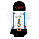 Sozo baby-boys新生児CEOボディスーツとキャップセット