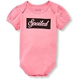 THE CHILDREN'S PLACE(ザ・チルドレンズプレイス) リトル トーカ ボディスーツ ピンク ロンパース半袖 12～18ヶ月【並行輸入】