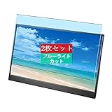 2枚 Sukix ブルーライトカット フィルム 、 IO DATA IODATA EX-LDC161DBM 15.6インチ 向けの 液晶保護フィルム ブルーライトカットフィルム シート シール 保護フィルム（非 ガラスフィルム 強化ガラス ガラス ケース カバー ） new version